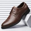 Fashion Classic Men Shoe Autumn New Men Business Dress Shoe Comfort Casual Leather Shoe British Social Shoe Male Allmatch Wedding Shoes