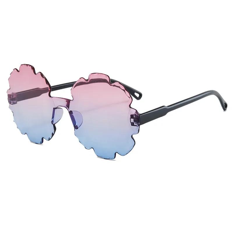 

Girls Boys Cute Flower Cartoon Sunglasses Outdoor Sun Protection Children Lovely Vintage Sun Glasses Kids Trendy Sunshade Mirror