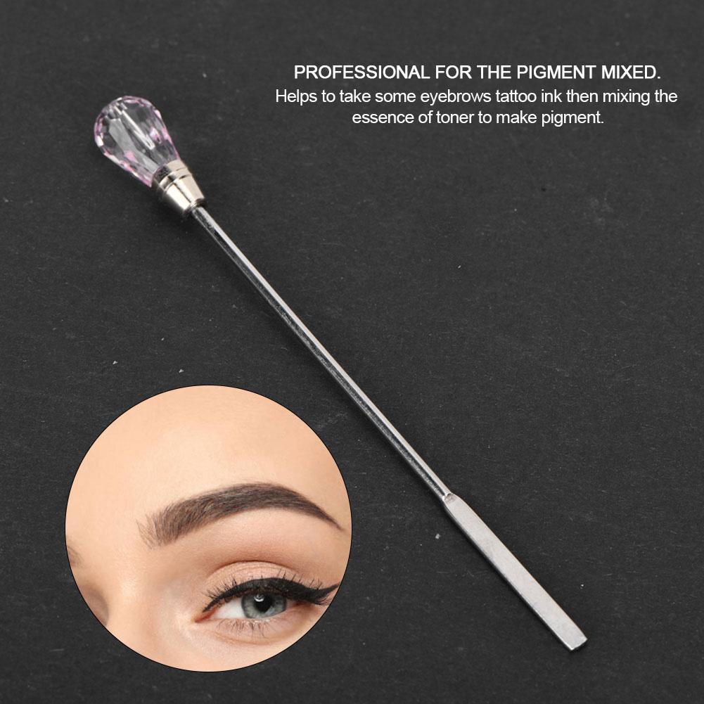 Makeup Eyebrows Tattoo Ink Mixer Pigment Stirring Rods Mixing Tool Pink