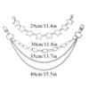 Multi-layer DIY Personality Bag Chain Decoration With Lobster Buckle Pentagram Pendant Clothing Chain Heart Star Bag Accessories