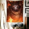 Doom Wall Tapestry Aesthetic Wall Hanging Printed Fabric Blanket Decorative Tapestries for Bedroom Living Room Home Decor