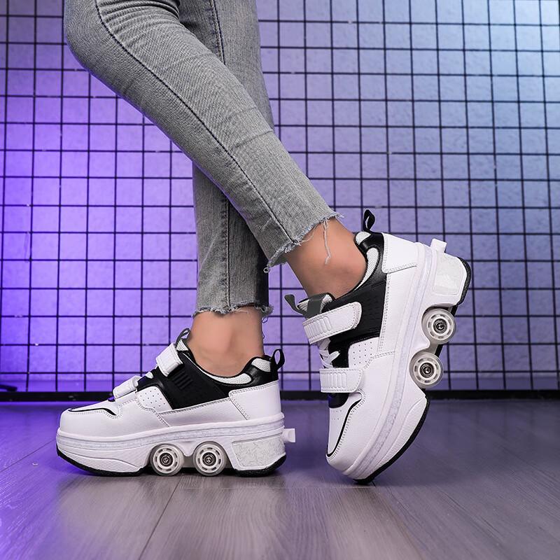 Bozong Retractable Wheel Skate Shoes