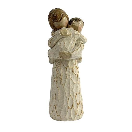 Yousheng Mother Daughter Figurine, Hand-Carved Resin Memorial Statue, Mom Birthday Gift from Daughter, Sentimental Birthday Gift for Mother, Sculpture