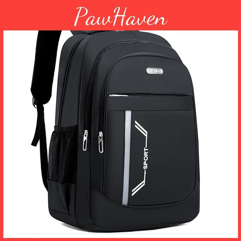 Oxford Cloth Casual Backpack With Large Capacity And Stylish Color Contrast For Travel