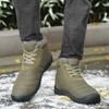Autumn and Winter Men's Warm Cotton Boots Plus Cotton Goose Down Cotton Shoes Men's Snow Boots Thick Warm Shoes