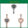 Heart Shaped Ladies Quartz Watch With Alloy Band And Crystals For Fashion Women