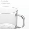 SAMADOYO Thickened Heat-resistant Glass Kungfu Tea Cup, Baijiu Cup, Small Cup, Tea Belt, Transparent Glass Water
