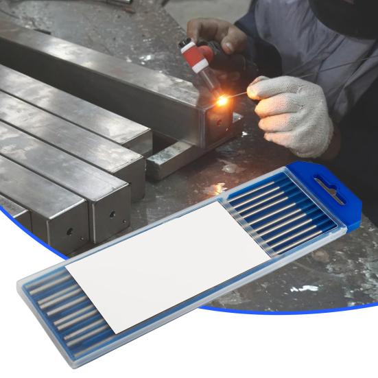 10 Pezzi 175mm Ago di Tungsteno Ottima Lavorazione Anti-corrosione Portatile Blu Tungsteno Terra Rara Asta