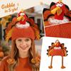 Unisex Turkey Hat for Thanksgiving Halloween Party - Knitted Costume for Men and Women