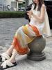 Miyake Pleated Women's Summer Two-Piece Suit - Elegant Age-Reducing Set