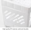 Minimalist Pp Desktop Double Layer Storage Rack Rectangular Organizing Student Desk Office Cosmetics Stationery Storage Shelf
