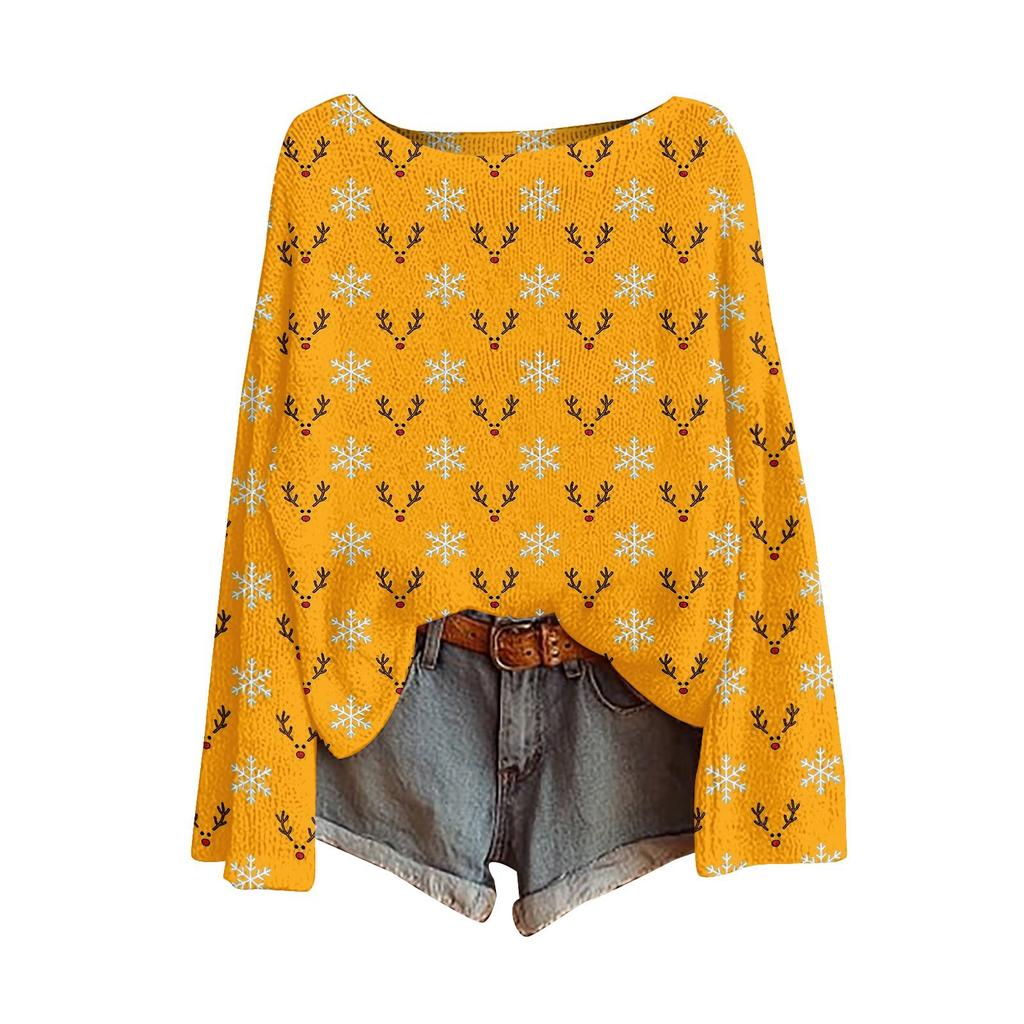 YLQ-YZL01-One-word Neck Pullover Sweater 3D Printing