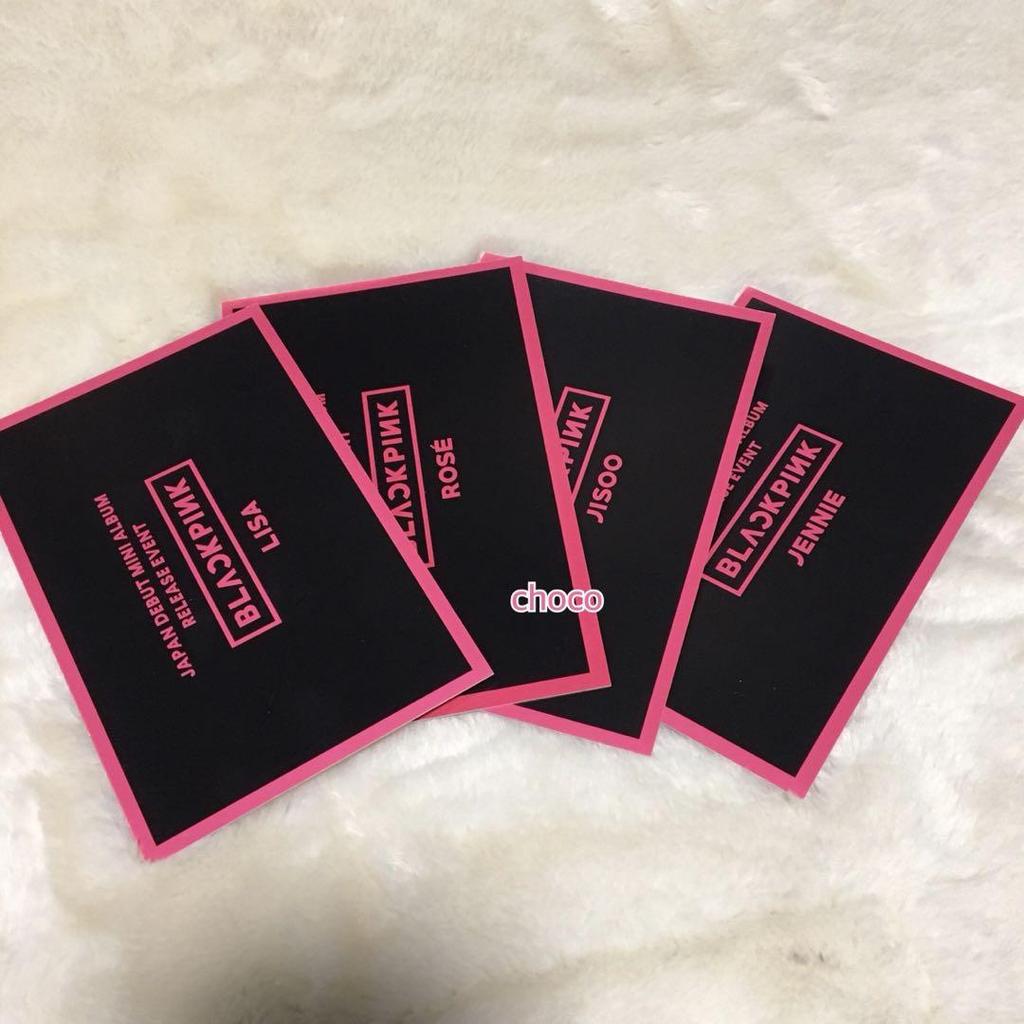 [USED] BLACKPINK message card