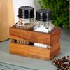 Spice Shaker Salt Pepper Shaker Set Salt Pepper Containers Stand