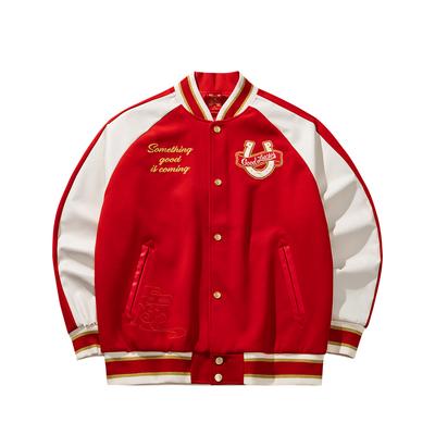 Anta Succedono Cose Belle Pegasus Free Style Moda Trendy Versatile Campus Pendolarismo Sportivo Confortevole Vintage Americano Giacca da Baseball 152618709N-1