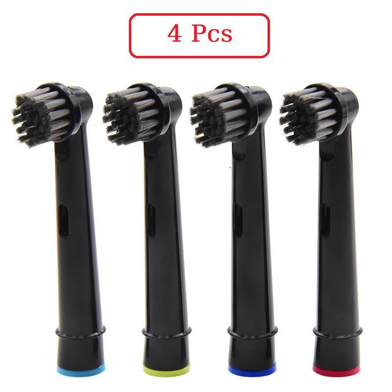 

4 Pcs Bamboo Charcoal Bristle Replacement Brush Heads For Oral B Electric Toothbrush Head Efficient Teeth Cleaning SB-17A