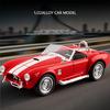 Simulation 1:22 Scale Classical Shelby AC Cobra Alloy Car Model with Sound Light Collection Diecast Metal Miniature Voiture