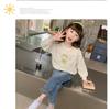 Girls' Hoodie, Little Girls' Spring Long Sleeved Floral Loose Children's Top