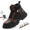 High Quality Platform Boots Safety Shoes for Men Steel Toe Work Shoes Men  Anti Smash Safety Indestructible Work Boot Breathable