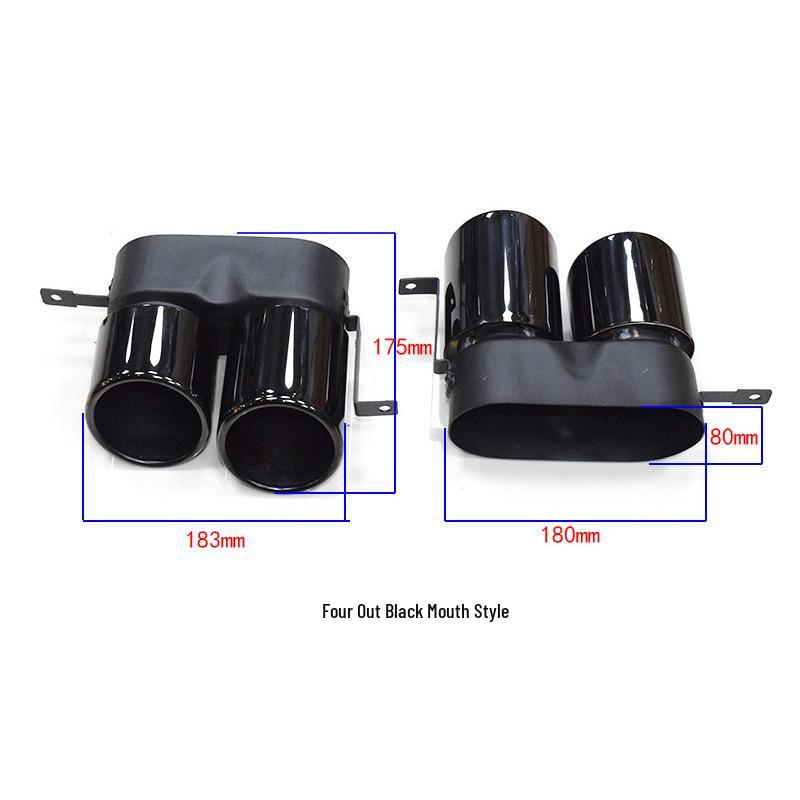 

Compatible with BMW 3 Series (2020-2022) 320/325/330 G20/G28: Carbon Fiber Quad-Outlet Exhaust Tailpipe Modification.