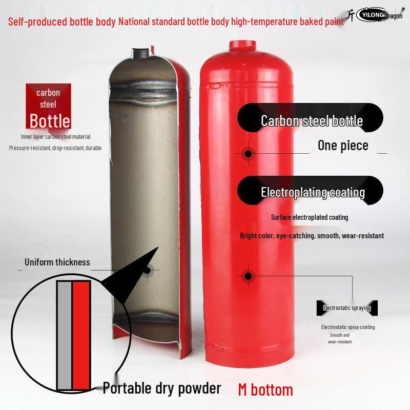 

Compact Steel Fire Extinguisher, 0.5kg-8kg, 4KG Capacity, DIY Baked Paint Accessories, Empty Cylinder Bottle 1kg Cylinder
