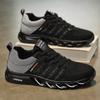 Men's Breathable Running Shoes Lightweight and Fashionable Sports Shoes Spring Summer Outdoor Black Mesh Breathable Casual Shoes