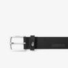 Lacoste Silver Croc Leather Belt  000 Black Js