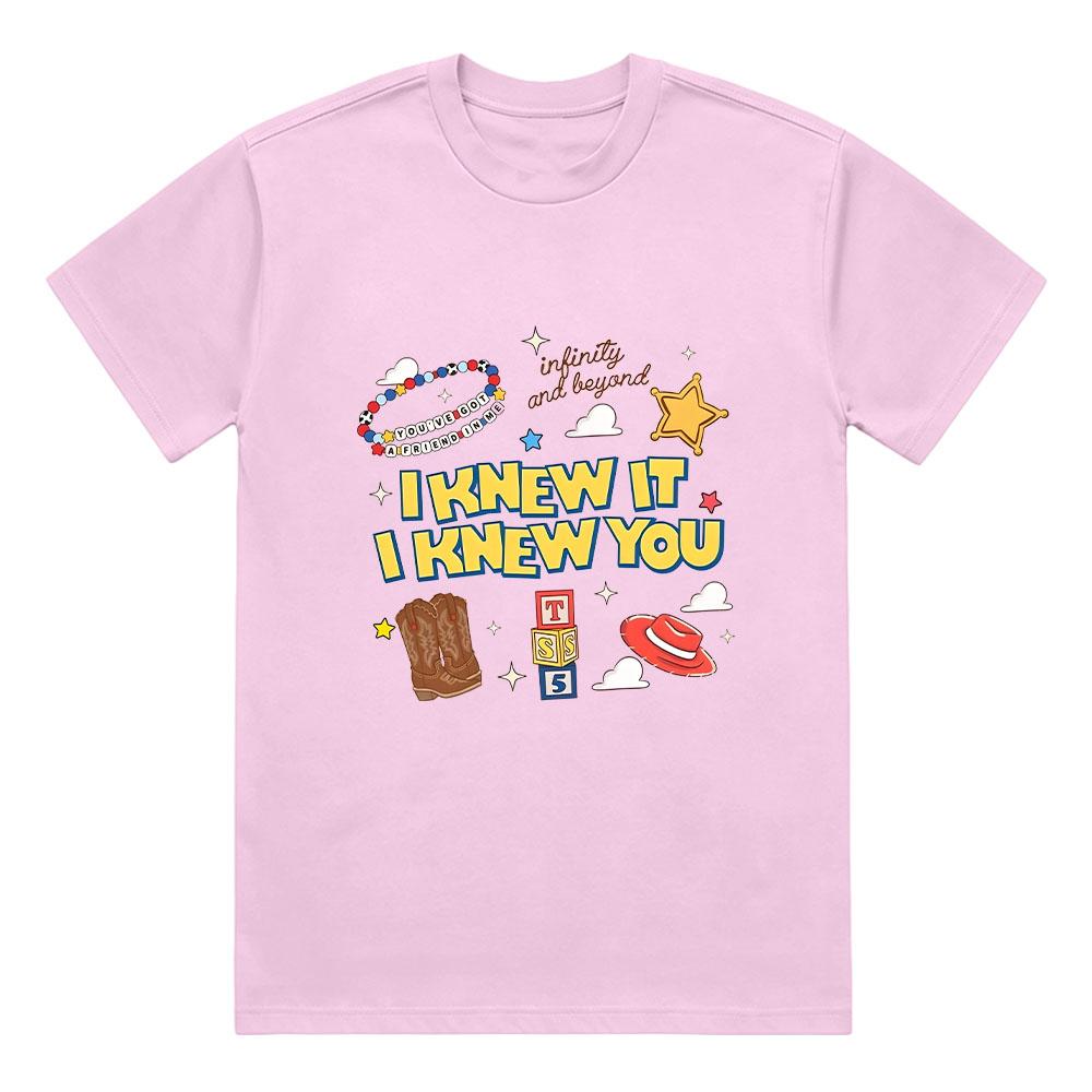 I Knew It I Knew You Cute TS Story Graphic T SHIRTS Gift for Music Fan Tee Toy Friends Shirt Cotton Unisex Comfortable Clothing