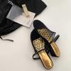 Summer New Style Popular Mesh Hollow Sandals Women Fashion Flats Shallow Beach Shoes Comfort Retro Female Slippers Zapatos Mujer