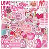 10/30/50PCS Cartoon I Love You Sticky PVC Sticker Aesthetic DIY Decoration Scrapbooking Hand Accounting Supplies
