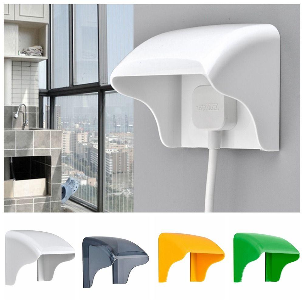 

Square Socket Waterproof Box Splash Proof Socket Protection Cover Safe Bathroom