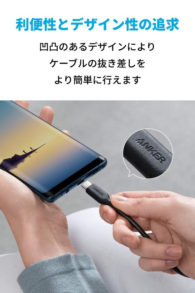 Anker PowerLine III Cable 60W USB PD Compatible with iPhone MacBook iPad and Galaxy USB-C & USB-C 2.0 (0.9m Black) - Ultra-Durable 16/15, Pro/Air,