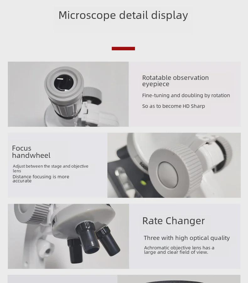 Children's Optical Microscope Set – 1200x HD for Science Experiments & Educational Use