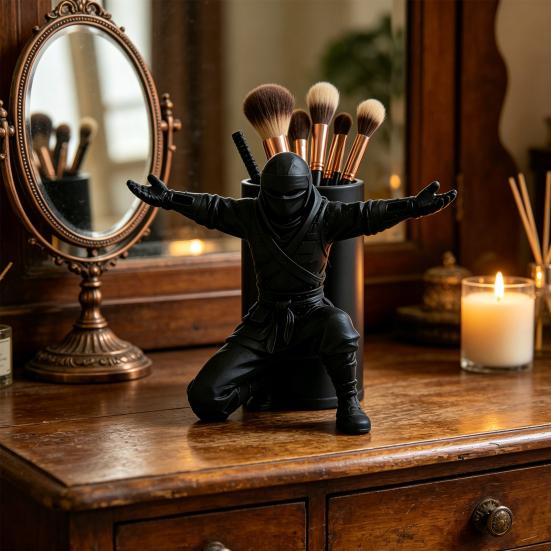 3D-gedruckter Ninja-Stifthalter für den Schreibtisch PLA-Organizer für Stifte Marker Bürobedarf Einzigartiges Geschenk für Schüler Lehrer Fans