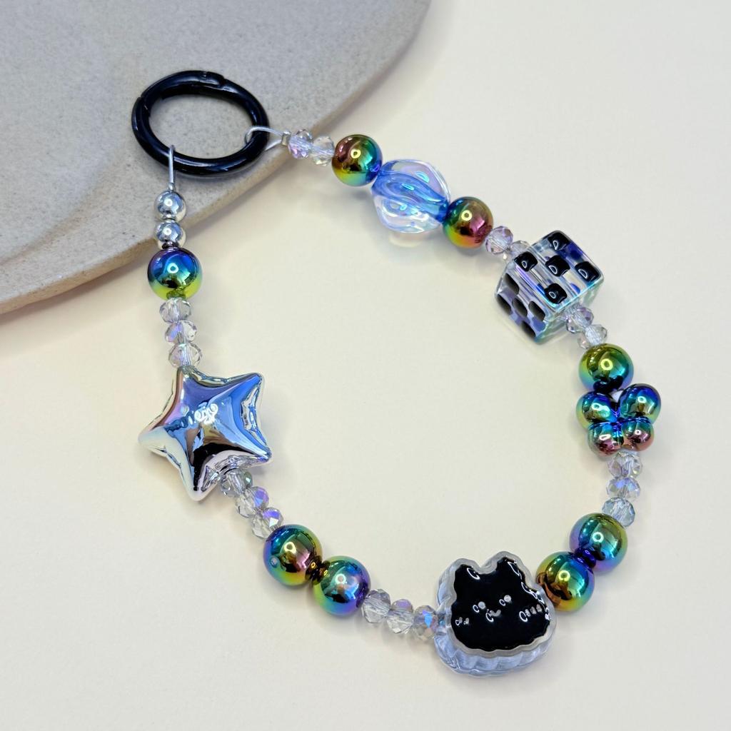 Diy Fashionable Small Fresh Mobile Phone Chain Anti-Lost Mobile Phone Case Pendant Beaded Bracelet Exquisite Girls Ccd Pendant