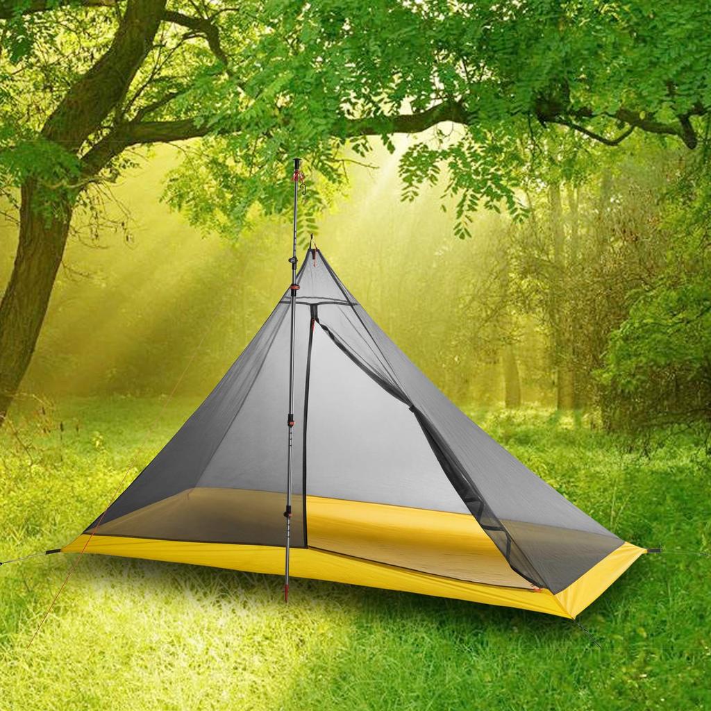 MUXSAM Inner Tent, Single Person, One-Pole Inner Tent, Mosquito Net, Ultralight, Breathable, Easy Setup, for Mountaineering, Camping, Outdoor Activiti