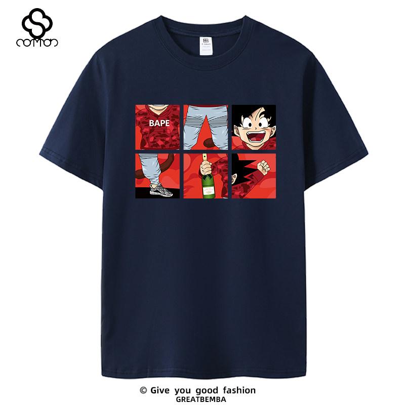 Summer Shortsleeved Tshirts for Men Women Children Japanese Style New Goku and Dragon Ball 4XL