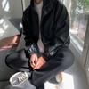 Autumn Korean Trendy Loose Leather Jacket Men's Motorcycle Jacket Pilot Leather Jacket Short Coat