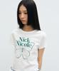 Nigaennikol Butterfly Signature Crop Top_White Green