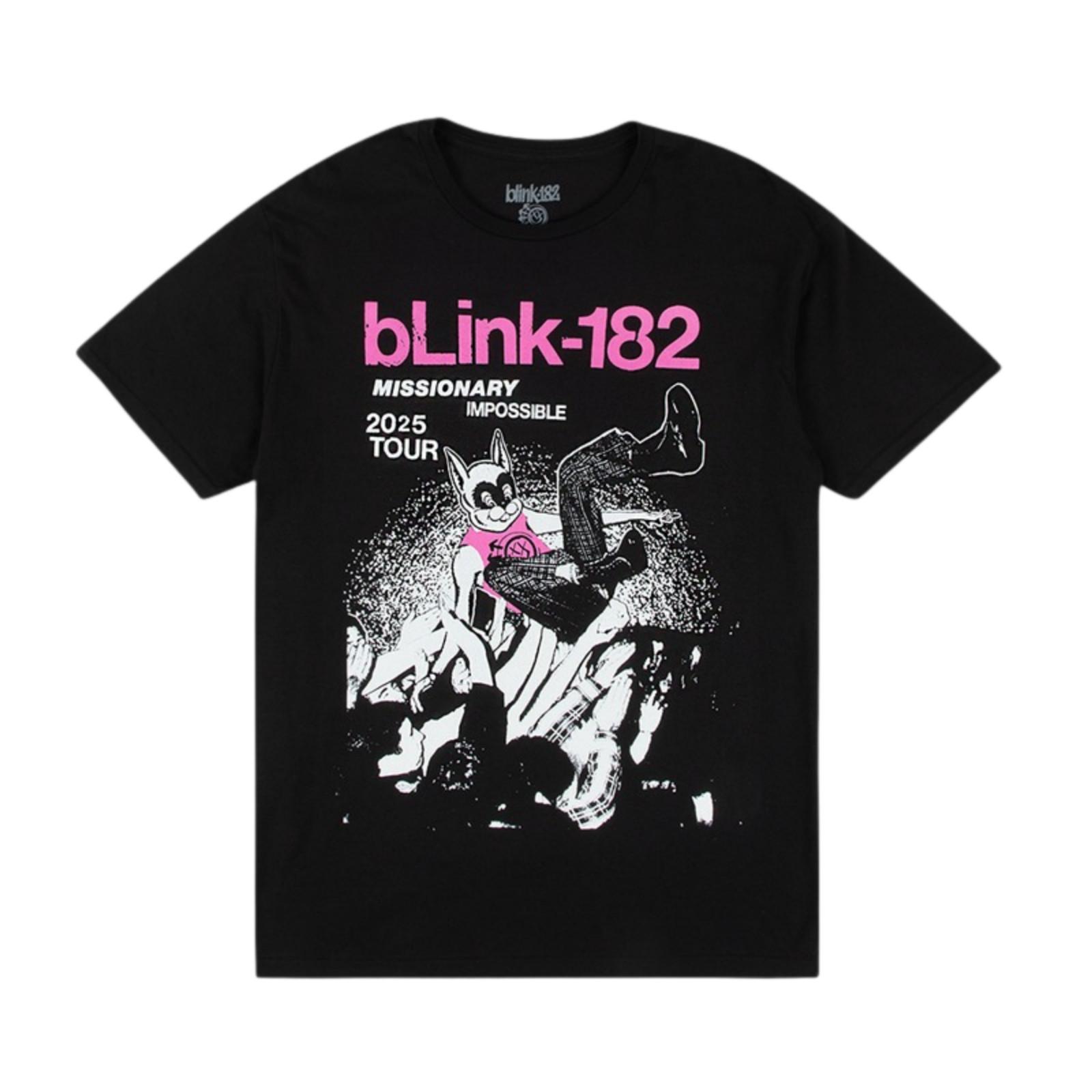 Blink 182 Missionary Impossible Tour Black T-Shirt L