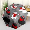 1pc Christmas Cats Automatic Folding Umbrella - Portable Collapsible Design, 8-Rib Iron Frame, Casual Outdoor Accessory yy251215247