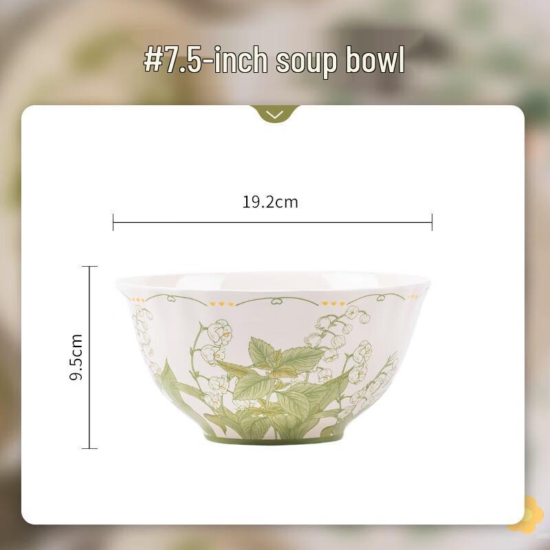 

KANGMO Chun Ling Yu 7.5-inch Ceramic Soup Bowls (3-Pack)