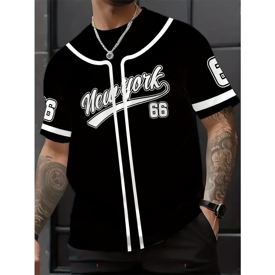 3D-gedrucktes T-Shirt mit schrittweisem Farbwechsel, kurzärmlig, Herrenoberteil 6XL black