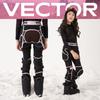 Kids Skiing Protective Undergarment Set - Elastic Impact-Resistant Hip Knee Pads Snow Sports