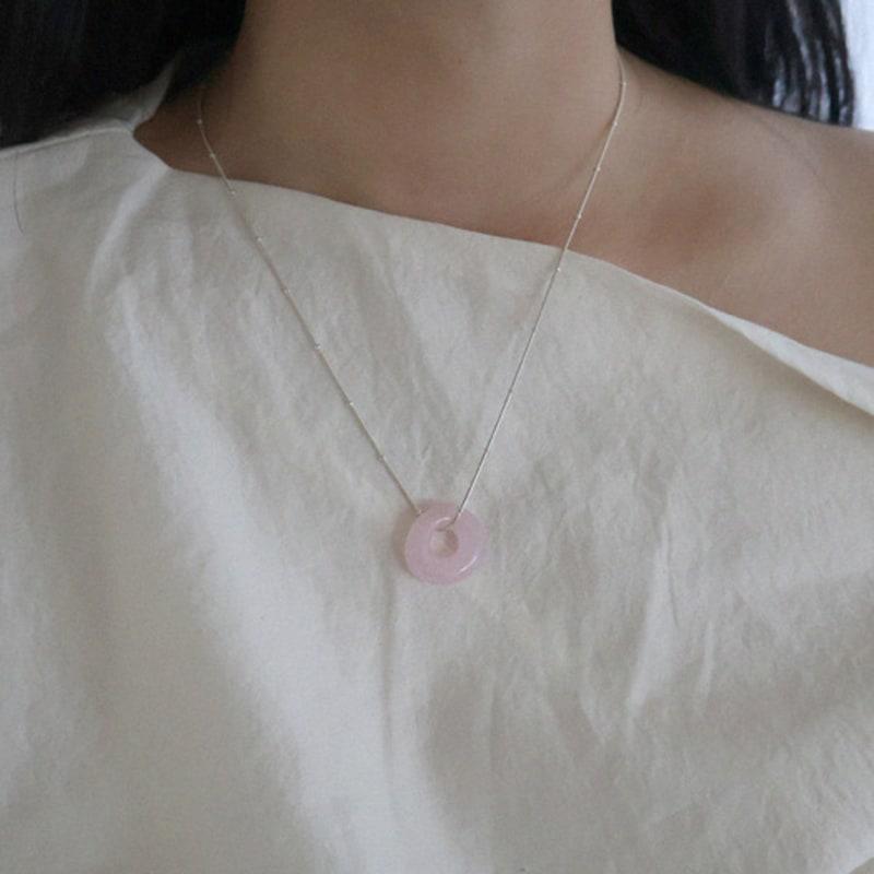 APIOH SILVER DOTS NECKLACE