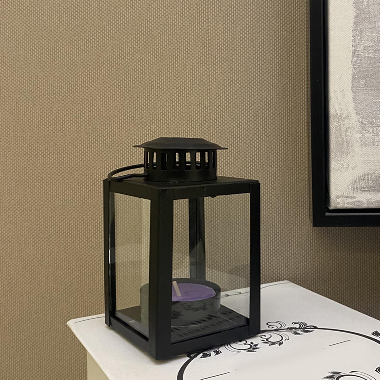 5 Pcs Handheld Lantern Candle Stand Tealight Candle Lantern Holder Wrought Iron Portable Candle Holder for Tabletop Use China Mainland