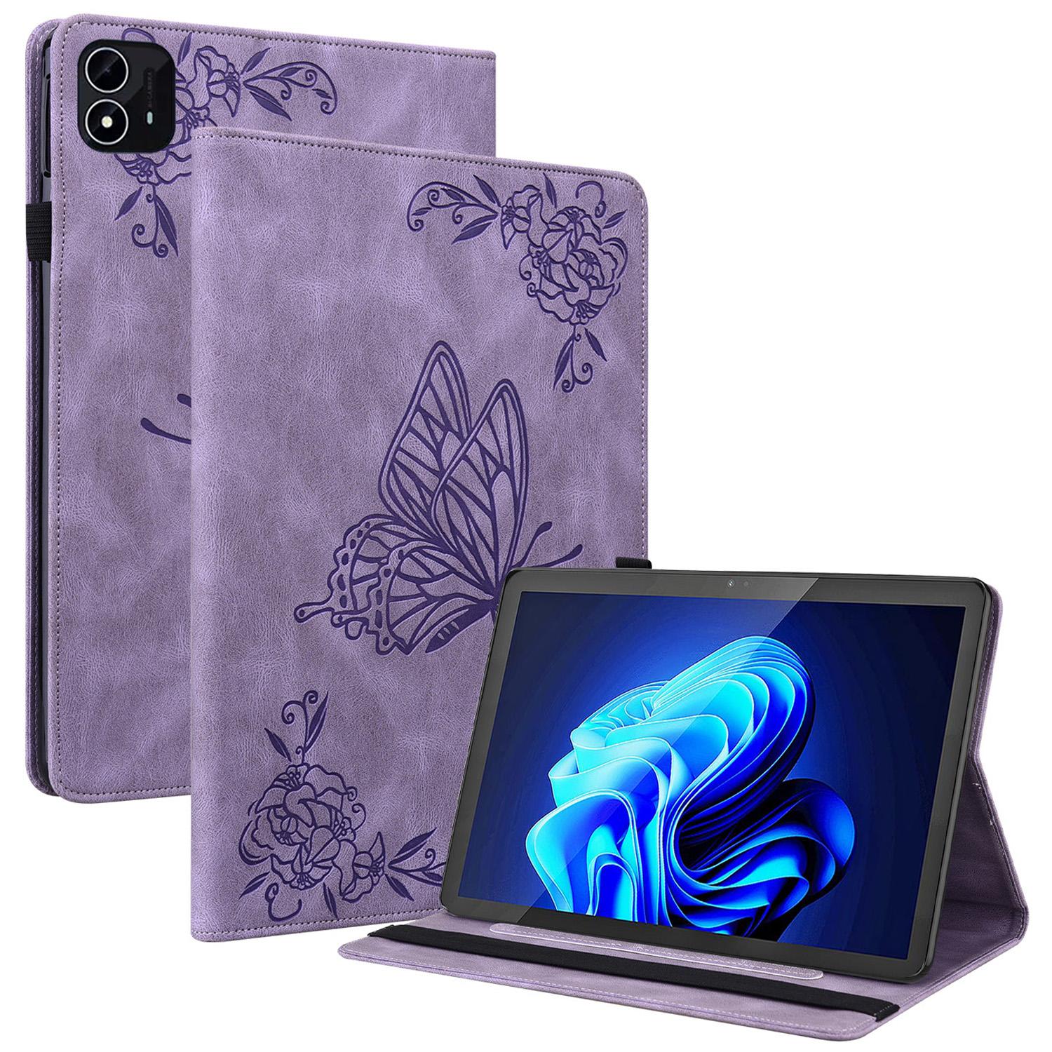 

Чехол-книжка для itel Pad One с принтом «Цветок бабочки», слотами для карт, из ПУ кожи, чехол для планшета A