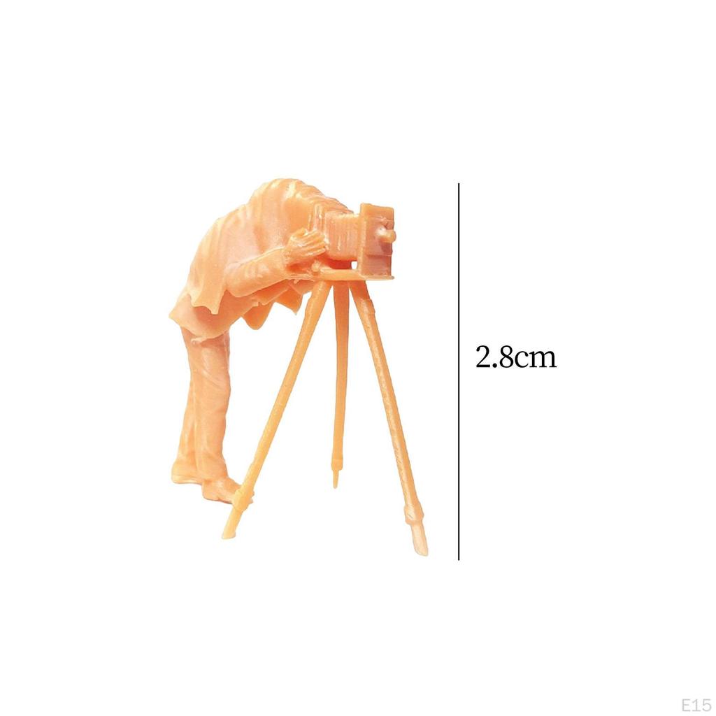 1/64 Figures Realistic Mini People Model Unpainted for Train