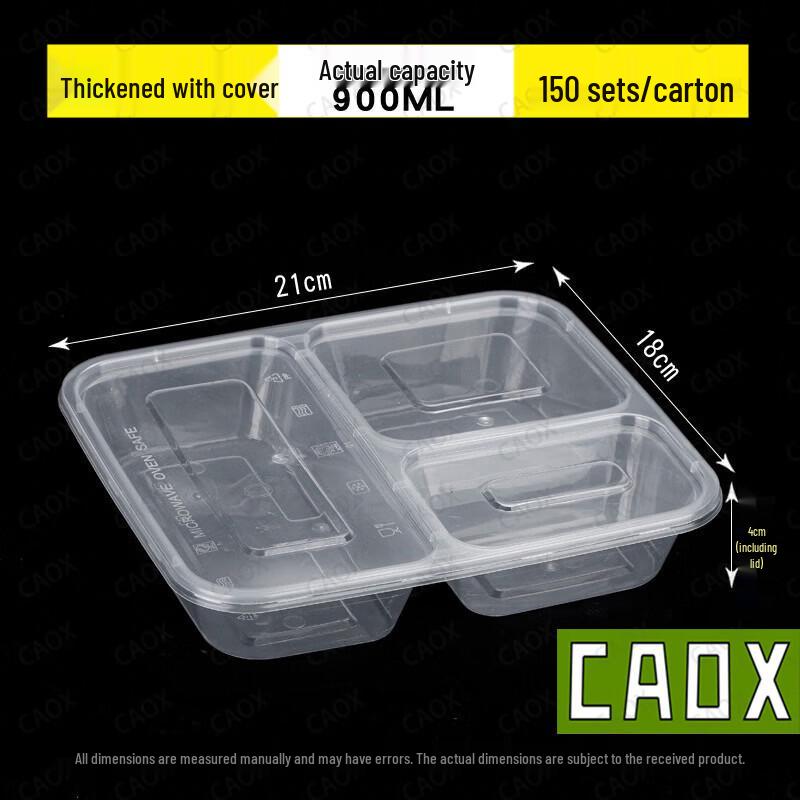 CAOX Disposable Transparent Food Containers