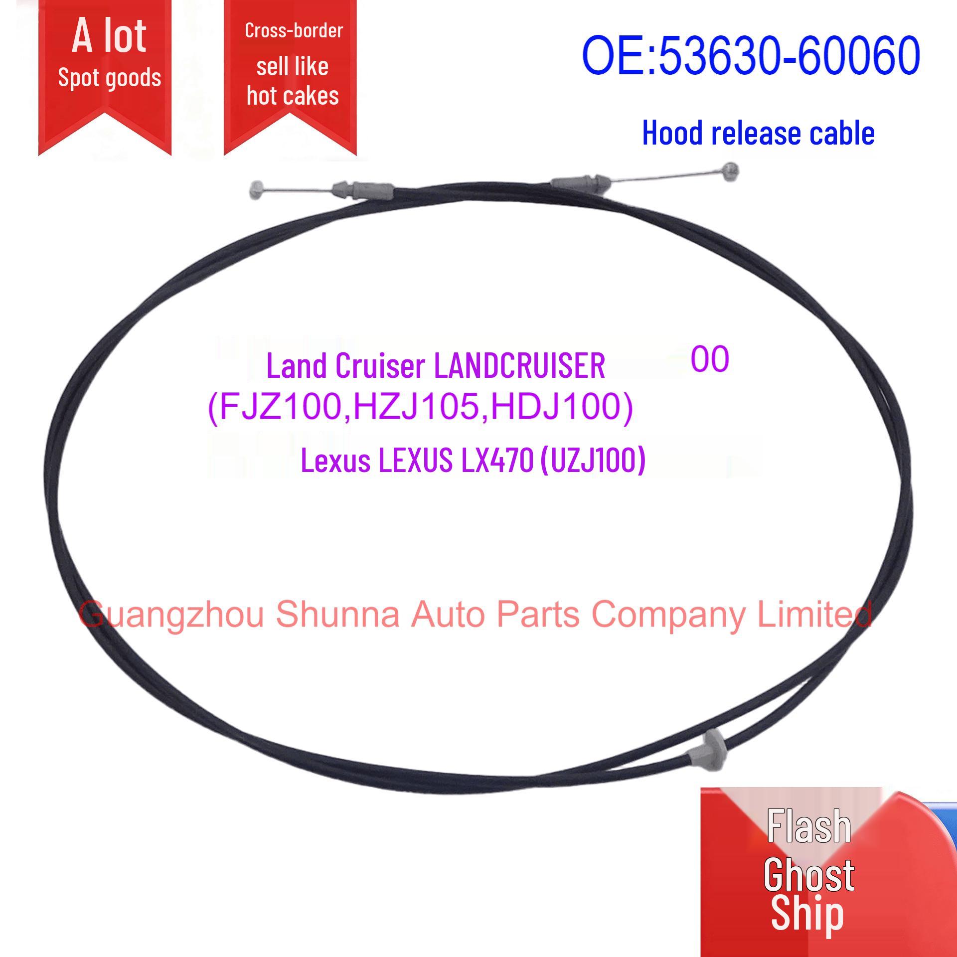 Toyota Land Cruiser Lexus UZJ100 Hood Lock Cable (53630-60060) GZSN